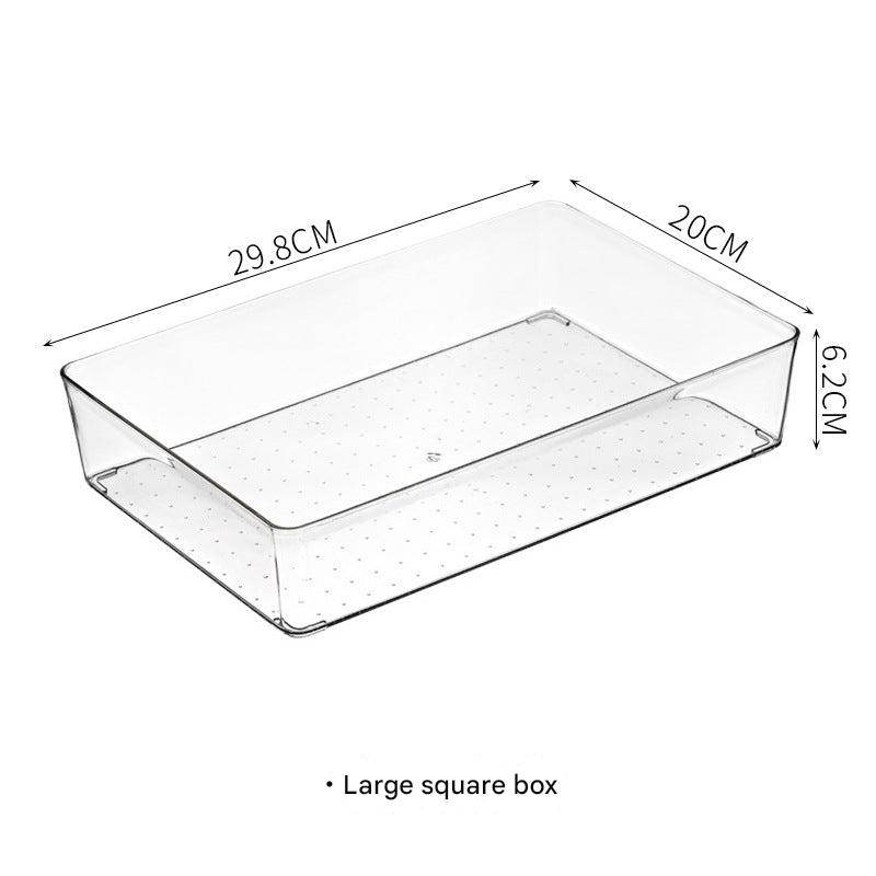 Stackable makeup storage container on a desk - image 2