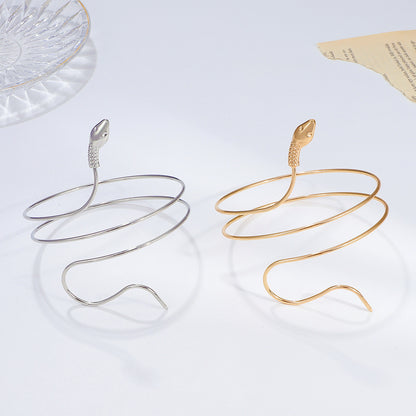 Elegant snake cuff bracelet image 5
