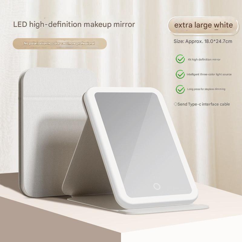 LED makeup mirror with adjustable brightness