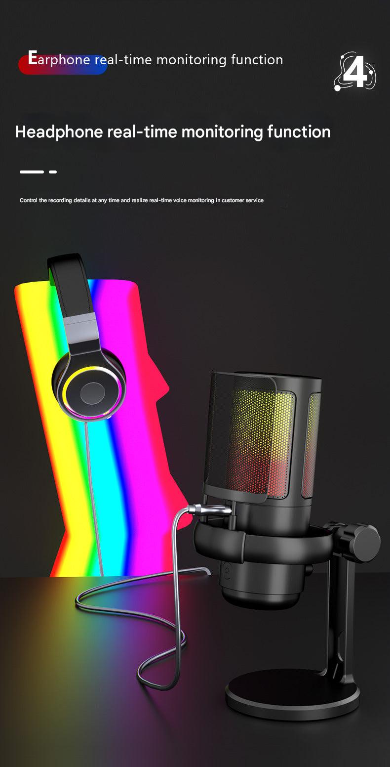 Stylish RGB Microphone Setup