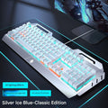 Wired Silver-White - 【Ice Blue Light Blue Switch】 No Knob