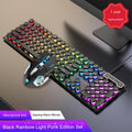 Black Rainbow Light Punk Edition + Gaming Mouse (Pack of 5)