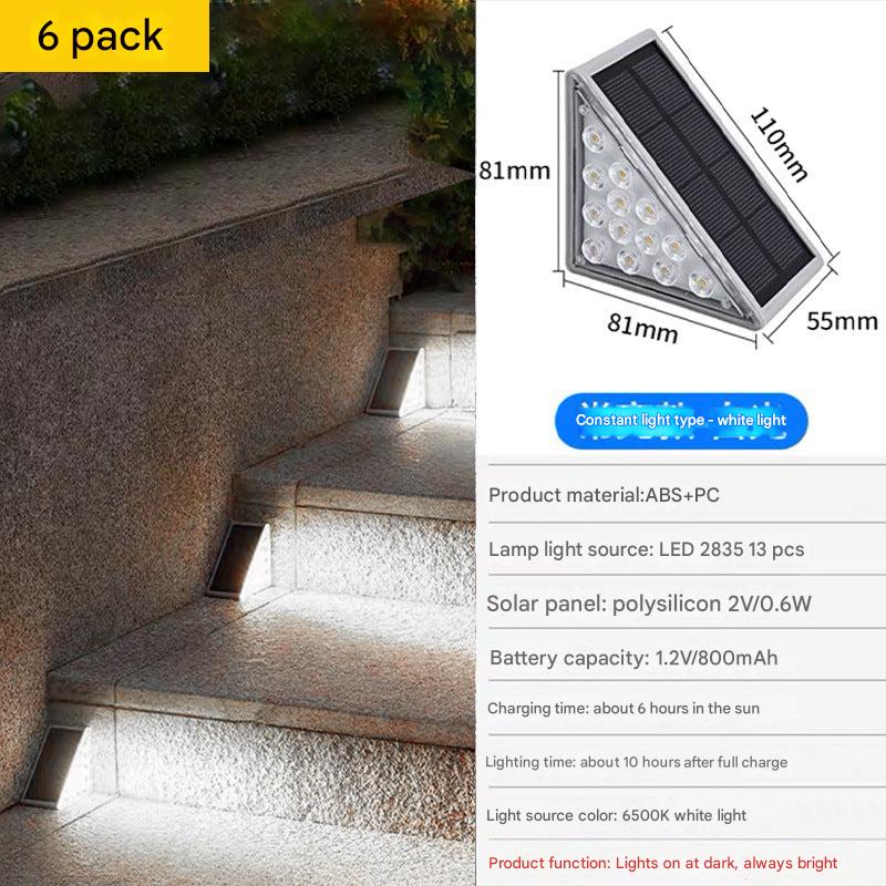 solar outdoor step light view 1