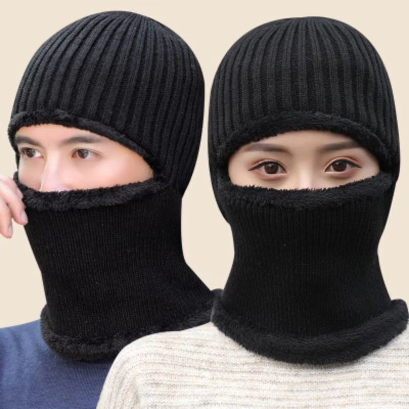 Men's winter fleece knit cap gray