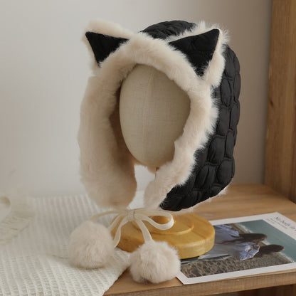 Cozy Fox Ear Plush Hat Image 8