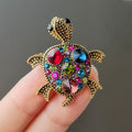 XZ0261-11 Transparent Resin Turtle Shell Small Turtle - Multicolor
