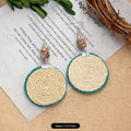 15 - Blue Simple Round Rattan