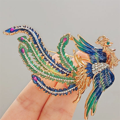 Close-up of phoenix brooch design image 3