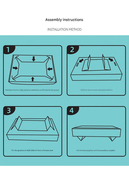 Portable disposable BBQ grill image 1