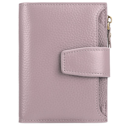 Premium leather wallet for women navy blue
