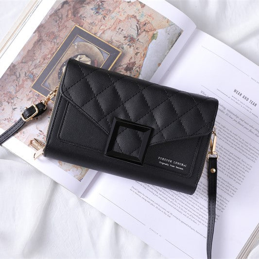 quilted mini shoulder bag orange