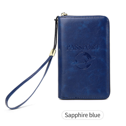 RFID passport holder gray
