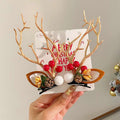 12#Christmas Hair Clip - Pinecone Khaki Branch Hairpin