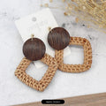 13 - Brown Wood Grain Diamond