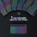 10-inch three-color luminous Bluetooth keyboard