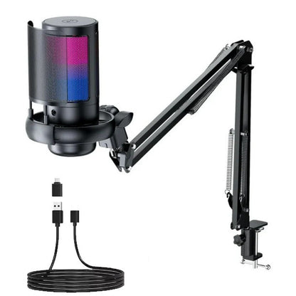 Side view of USB Microphone for gaming and streaming