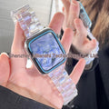 38/40/41mm resin strap - Glacier transparent mermaid blue (Pack of 1)