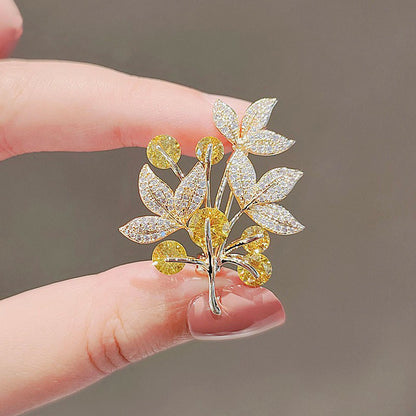 Unique Floral Design Brooch for Women