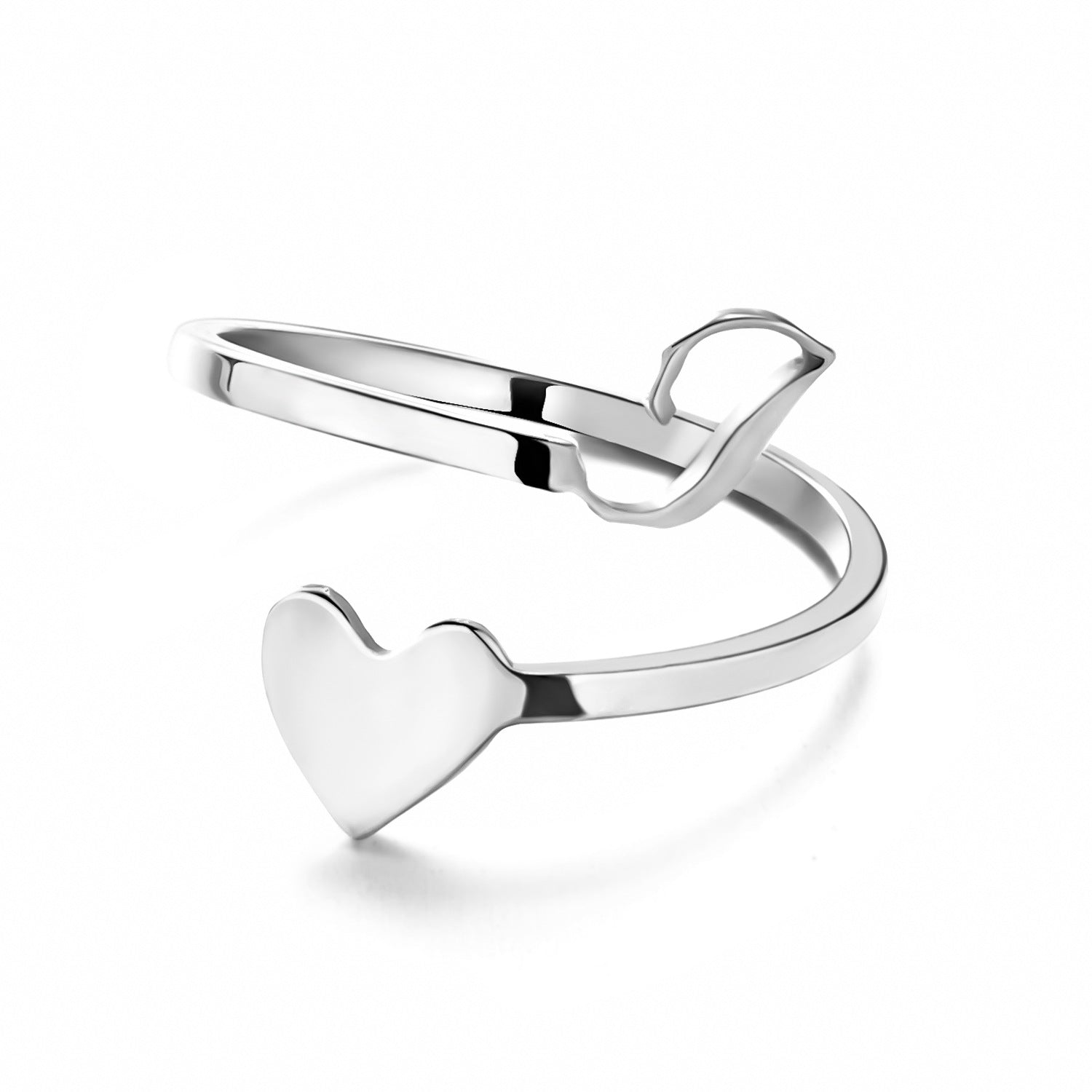 Customizable women's ring in stainless steel