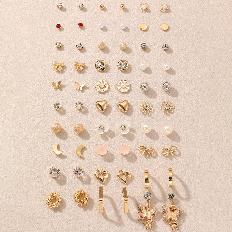 Trendy heart earrings collection image 4