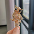 XZ0217-4 Owl Brooch - Gold