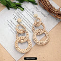 18 - Woven Rattan Three Circle Round