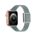 Linen blue (silver buckle)