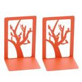 Animal Climbing Tree Bookshelf Pair Orange