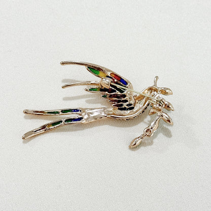 Charming Swallow Brooch Pin
