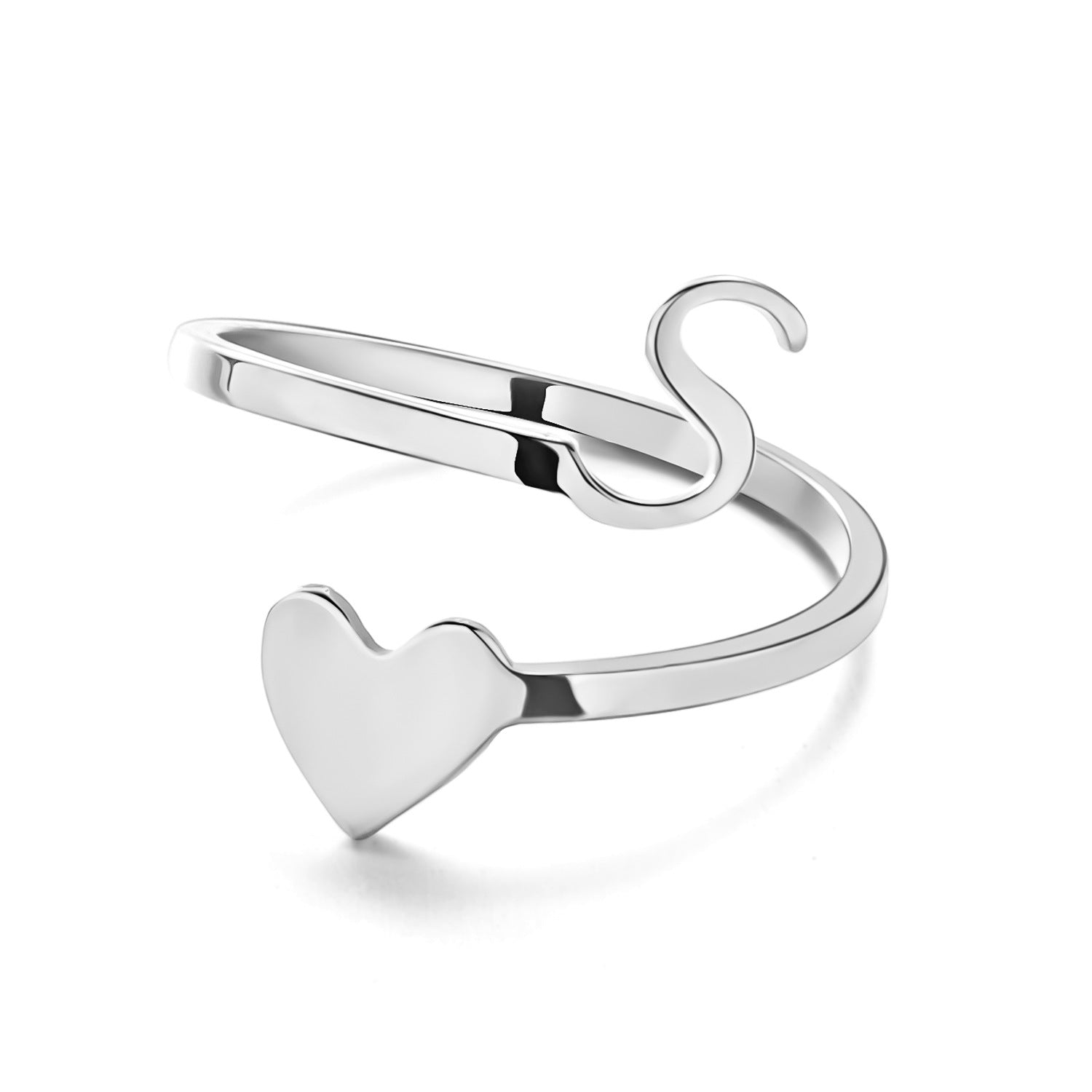 Customizable women's ring in stainless steel