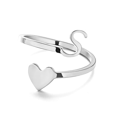 Customizable women's ring in stainless steel