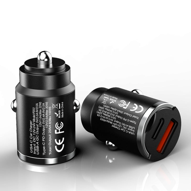 compact fast charging car adapter