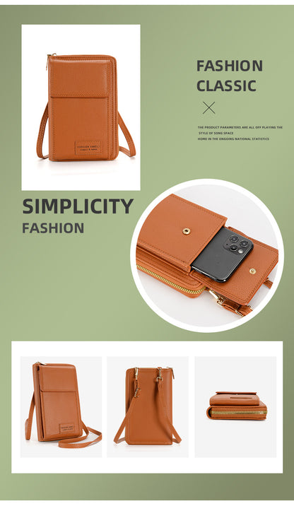 Women phone wallet bag blue