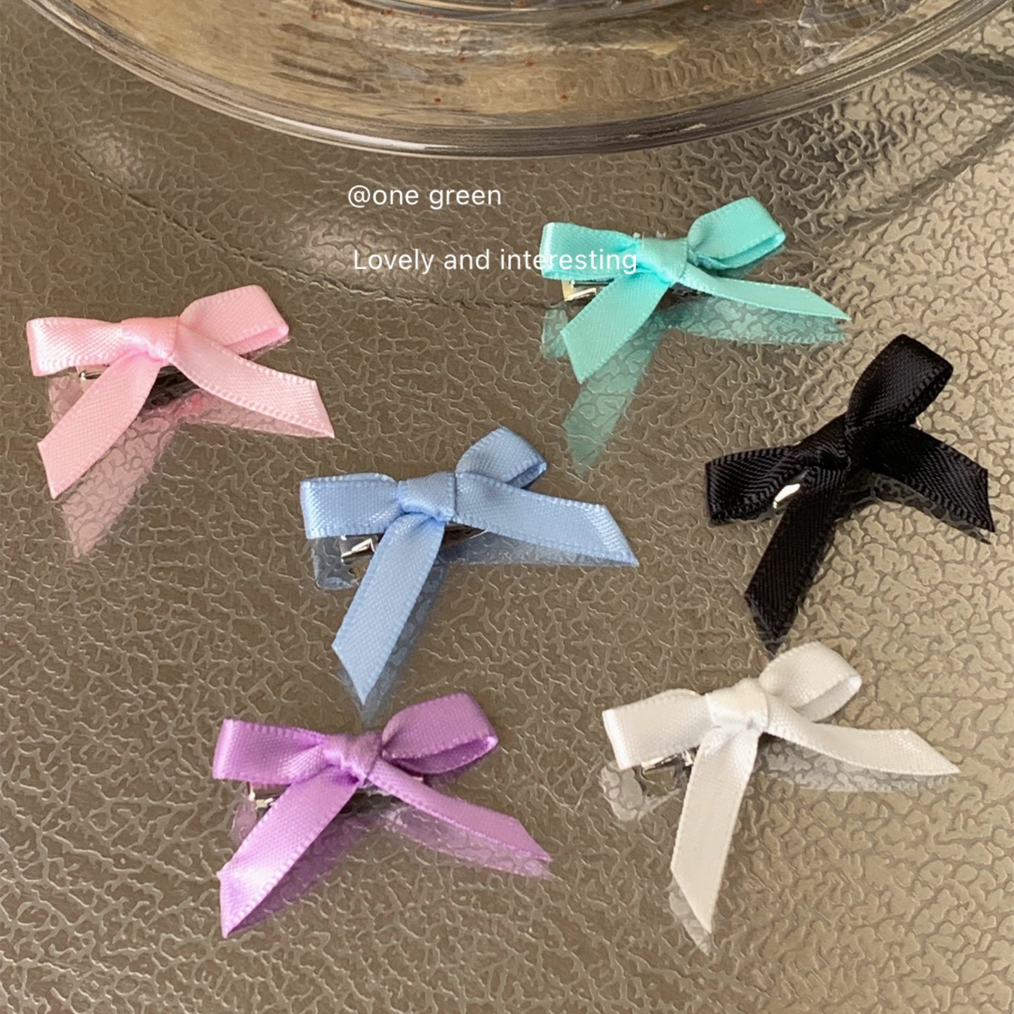 Cute white bow hair clip for kids