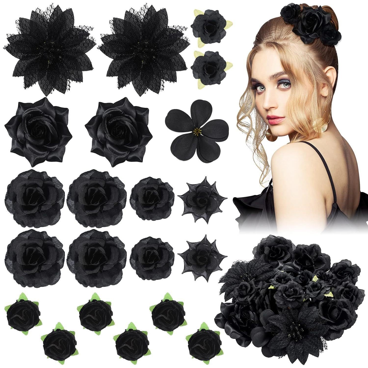 Close-up of flower hair clip design image 8