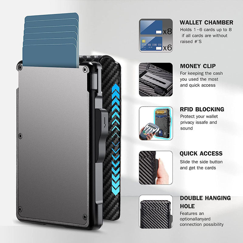 Elegant synthetic fiber wallet for men