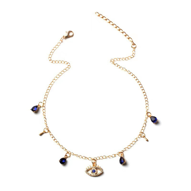 Gold-Plated Evil Eye Necklace Image 2