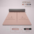Pink 183*61cm Three-Piece Set [Alignment Line Yoga Mat + Strap + Mesh Bag] ☆ High-Quality TPE Material