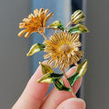 XZ0257-3 Three Daisies Yellow