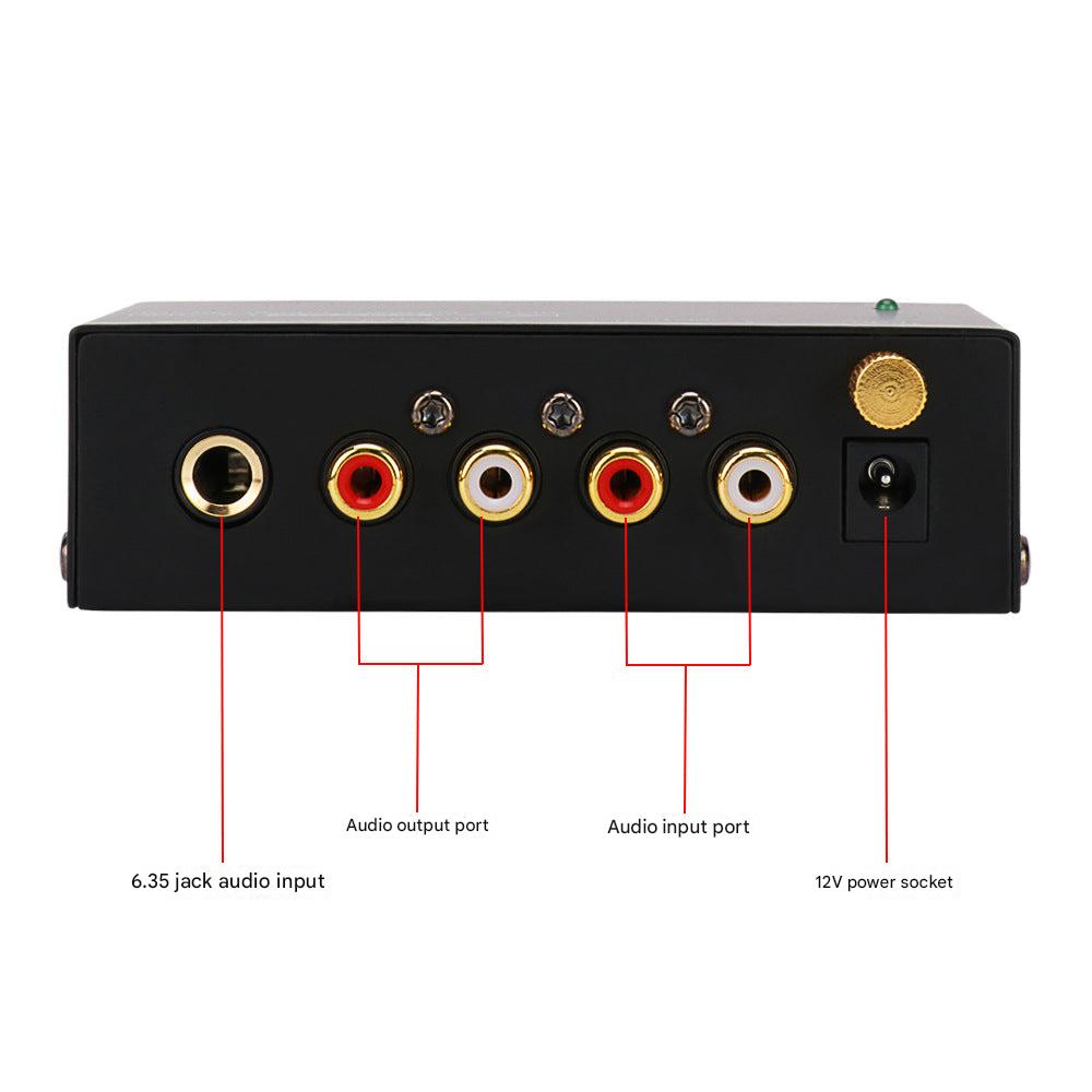 Compact PP400 Turntable Preamp featured with turntable setup
