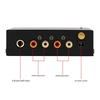 Compact PP400 Turntable Preamp featured with turntable setup