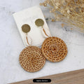 7 - Sea Shell Rattan Woven Large Round Disc