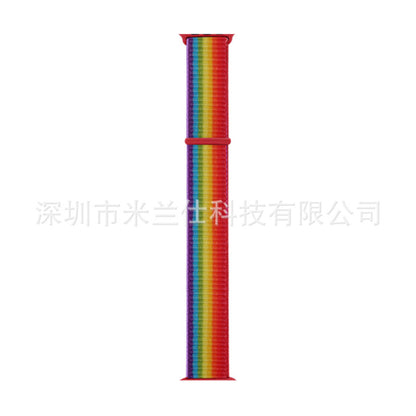 Nylon Sports Band for Apple Watch Series 1-9 & Ultra - Adjustable & Breathable with Velcro Closure