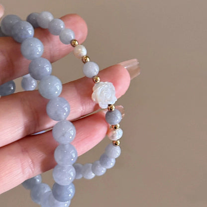 Handmade bracelet with floral design image 3