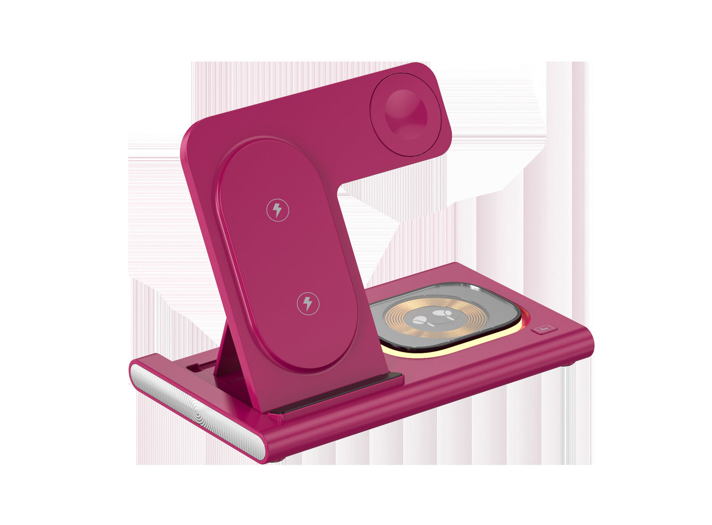 3-in-1 wireless charger front view