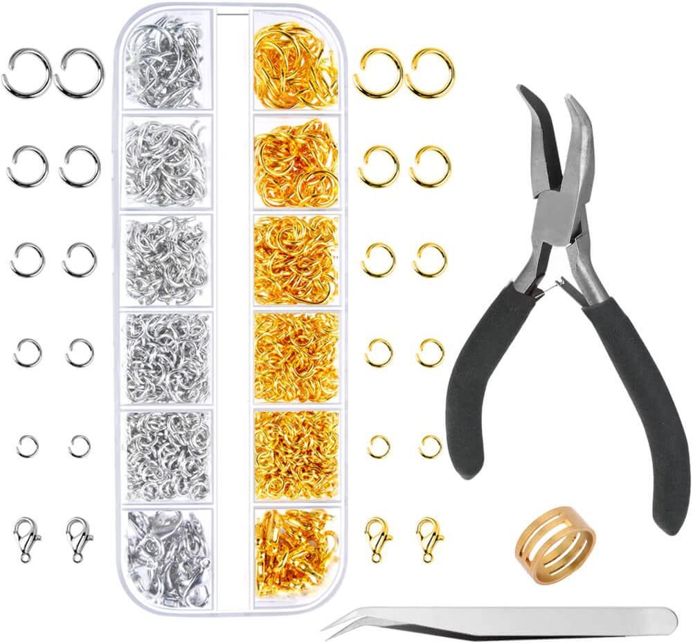 Organized jewelry parts kit on display image 7