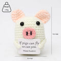 White Double-Layer Pig I Card (Pack of 1)