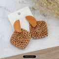 17 - Rattan Diamond Stud Earrings