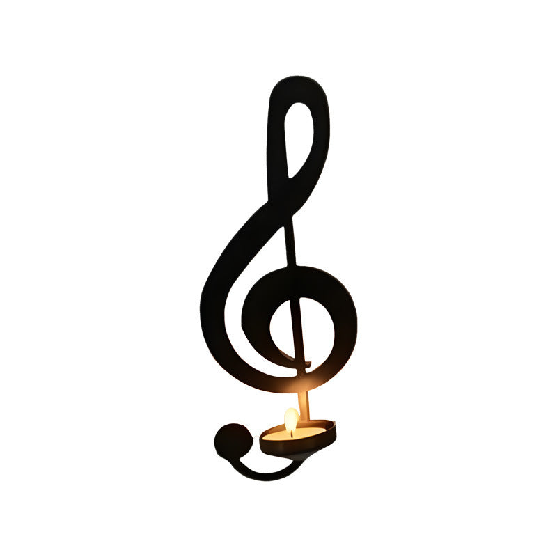 Unique iron candle holder design
