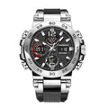 Silver and Black Strap